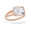 Picture of 2.14 Ct Cushion Cut Lab-Grown Diamond Fashion Ring in Solid Gold For Women