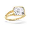Picture of 2.14 Ct Cushion Cut Lab-Grown Diamond Fashion Ring in Solid Gold For Women
