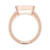 Picture of 2.14 Ct Cushion Cut Lab-Grown Diamond Fashion Ring in Solid Gold For Women