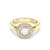 Picture of 2.14  Ct Round Cut Lab-Grown Diamond Engagement Ring in Solid Gold For Women