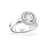 Picture of 2.14  Ct Round Cut Lab-Grown Diamond Engagement Ring in Solid Gold For Women