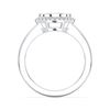 Picture of 2.14  Ct Round Cut Lab-Grown Diamond Engagement Ring in Solid Gold For Women
