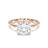 Picture of 3.18  Ct Round Cut Lab-Grown Diamond Solitaire Ring in Solid Gold For Women