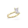 Picture of 3.17 Ct Emerald Cut Lab-Grown Diamond Engagement Ring in Solid Gold For Women