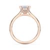 Picture of 3.17 Ct Emerald Cut Lab-Grown Diamond Engagement Ring in Solid Gold For Women