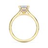 Picture of 3.17 Ct Emerald Cut Lab-Grown Diamond Engagement Ring in Solid Gold For Women