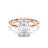 Picture of 3.2 Ct Oval Cut Lab-Grown Diamond Solitaire Ring in Solid Gold For Women