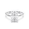 Picture of 3.2 Ct Oval Cut Lab-Grown Diamond Solitaire Ring in Solid Gold For Women