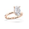 Picture of 3.2 Ct Oval Cut Lab-Grown Diamond Solitaire Ring in Solid Gold For Women