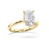 Picture of 3.2 Ct Oval Cut Lab-Grown Diamond Solitaire Ring in Solid Gold For Women