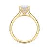 Picture of 3.2 Ct Oval Cut Lab-Grown Diamond Solitaire Ring in Solid Gold For Women