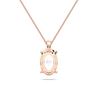 Picture of 3.00 Ct Lab-Grown Oval Diamond  Solitaire  Pendant in Solid Gold With 18 Inch Chain