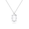 Picture of 3.00 Ct Lab-Grown Oval Diamond  Solitaire  Pendant in Solid Gold With 18 Inch Chain