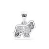 Picture of 0.80 Ct Lab-Grown Fancy Pendant in Solid Gold With 18 Inch Chain
