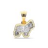 Picture of 0.80 Ct Lab-Grown Fancy Pendant in Solid Gold With 18 Inch Chain