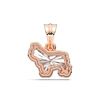 Picture of 0.80 Ct Lab-Grown Fancy Pendant in Solid Gold With 18 Inch Chain
