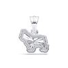 Picture of 0.80 Ct Lab-Grown Fancy Pendant in Solid Gold With 18 Inch Chain