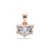 Picture of 0.95 Ct Lab-Grown  Fancy Solitaire Pendant in Solid Gold With 18 Inch Chain