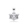 Picture of 0.95 Ct Lab-Grown  Fancy Solitaire Pendant in Solid Gold With 18 Inch Chain