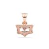 Picture of 0.95 Ct Lab-Grown  Fancy Solitaire Pendant in Solid Gold With 18 Inch Chain