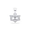 Picture of 0.95 Ct Lab-Grown  Fancy Solitaire Pendant in Solid Gold With 18 Inch Chain