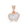 Picture of 1.25 Ct Lab-Grown Fancy Shape Diamond Solitaire Pendant in Solid Gold With 18 Inch Chain