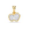 Picture of 1.25 Ct Lab-Grown Fancy Shape Diamond Solitaire Pendant in Solid Gold With 18 Inch Chain