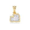 Picture of 1.54 Ct Lab-Grown Fancy Shape Diamond Solitaire Pendant in Solid Gold With 18 Inch Chain