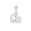 Picture of 1.54 Ct Lab-Grown Fancy Shape Diamond Solitaire Pendant in Solid Gold With 18 Inch Chain