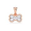 Picture of 1.00 Ct Lab-Grown Fancy Shape Diamond Solitaire Pendant in Solid Gold With 18 Inch Chain