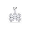 Picture of 1.00 Ct Lab-Grown Fancy Shape Diamond Solitaire Pendant in Solid Gold With 18 Inch Chain