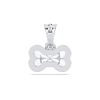 Picture of 1.00 Ct Lab-Grown Fancy Shape Diamond Solitaire Pendant in Solid Gold With 18 Inch Chain