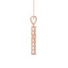 Picture of Elegant Cross Pendant with Chain For Women with 0.24 Ct Lab-Grown Round Diamond in Solid Gold – Modern Everyday Jewelry