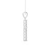 Picture of Elegant Cross Pendant with Chain For Women with 0.24 Ct Lab-Grown Round Diamond in Solid Gold – Modern Everyday Jewelry