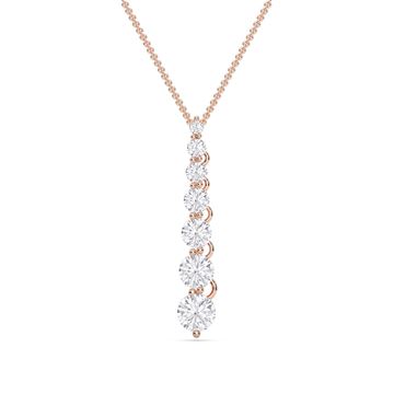 Picture of 2.00 Ct Lab-Grown Round Diamond Fashion Pendant in Solid Gold With 18 Inch Chain