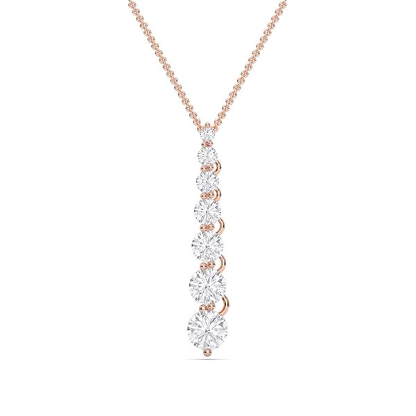 Picture of 2.00 Ct Lab-Grown Round Diamond Fashion Pendant in Solid Gold With 18 Inch Chain