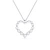 Picture of 1.05 Ct Lab-Grown Round Diamond Fashion Pendant in Heart Shape Solid Gold With 18 Inch Chain