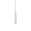 Picture of 1.05 Ct Lab-Grown Round Diamond Fashion Pendant in Heart Shape Solid Gold With 18 Inch Chain