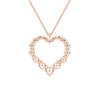 Picture of 2.02 Ct Lab-Grown Round Diamond Fashion Pendant in Heart Shape Solid Gold With 18 Inch Chain