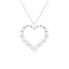 Picture of 2.02 Ct Lab-Grown Round Diamond Fashion Pendant in Heart Shape Solid Gold With 18 Inch Chain