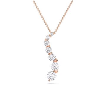 Picture of 1.5 Ct Lab-Grown Round Diamond Fashion Pendant in Solid Gold With 18 Inch Chain