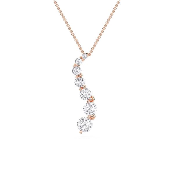 Picture of 1.5 Ct Lab-Grown Round Diamond Fashion Pendant in Solid Gold With 18 Inch Chain