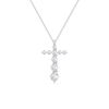 Picture of 2.1 Ct Lab-Grown Round Diamond Fashion Pendant in Solid Gold With 18 Inch Chain