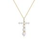 Picture of 2.1 Ct Lab-Grown Round Diamond Fashion Pendant in Solid Gold With 18 Inch Chain