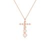 Picture of 2.1 Ct Lab-Grown Round Diamond Fashion Pendant in Solid Gold With 18 Inch Chain