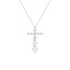 Picture of 2.1 Ct Lab-Grown Round Diamond Fashion Pendant in Solid Gold With 18 Inch Chain