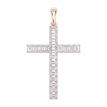 Picture of 4.2 Ct Lab-Grown Emerald Diamond Fashion Pendant in Solid Gold With 18 Inch Chain