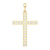 Picture of 4.2 Ct Lab-Grown Emerald Diamond Fashion Pendant in Solid Gold With 18 Inch Chain