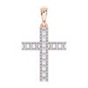 Picture of 2.3 Ct Lab-Grown Emerald Diamond Fashion Pendant in Solid Gold With 18 Inch Chain