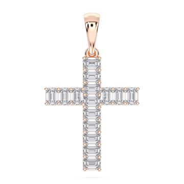 Picture of 2.3 Ct Lab-Grown Emerald Diamond Fashion Pendant in Solid Gold With 18 Inch Chain